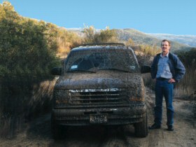 [Image: 1992 Explorer covered in mud]